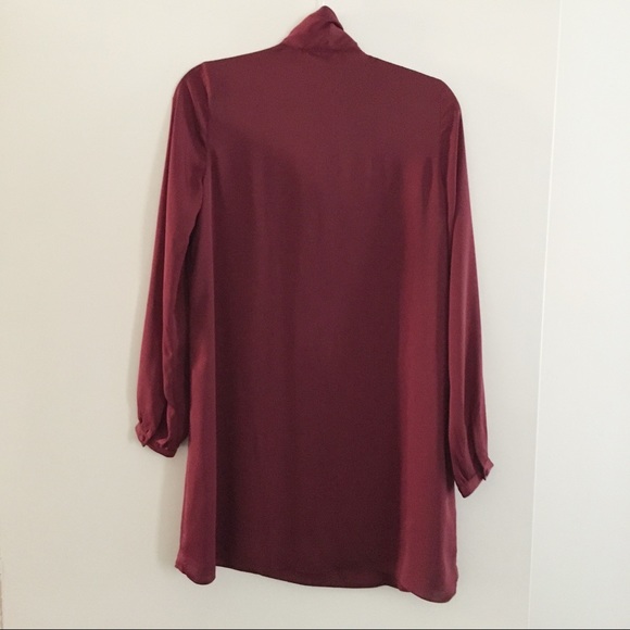 L’Academie | Maroon REVOLVE 70s Dress in Cabernet - Picture 6 of 7